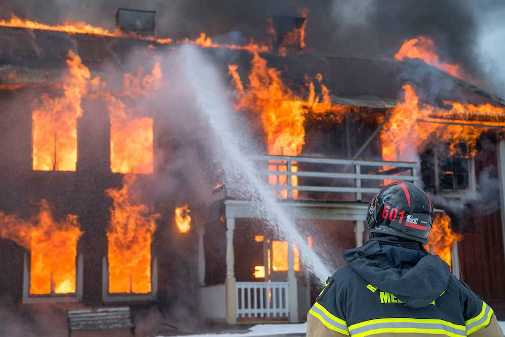 house on fire for smoke alarm installation in sydney